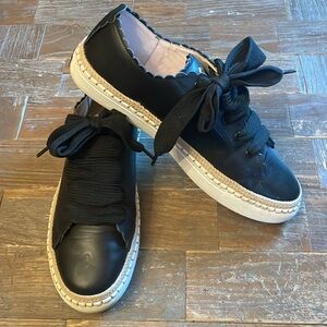 Kate Spade Black Sneakers with White Soles